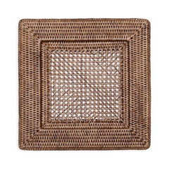 Rattan Square Charger Plate