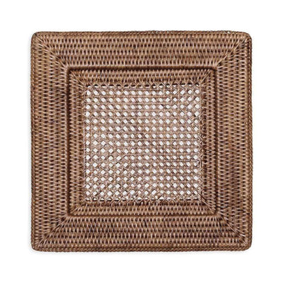 Rattan Square Charger Plate