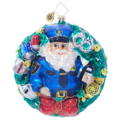 Police Santa Wreath - 5