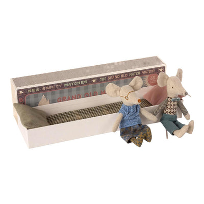 Grandpa & Grandma Mouse - Loving The Life in Their Matchbox House
