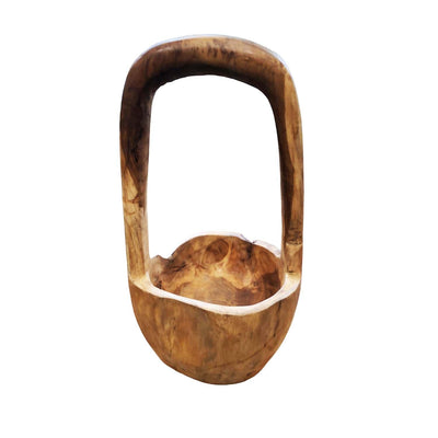 Teak Rectangular Bowl with Handle