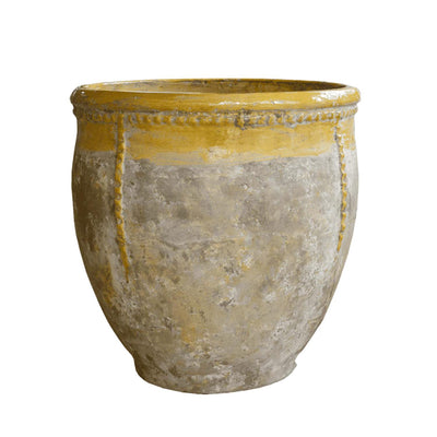 Bugadier Pot Yellow Collar Provence Patina