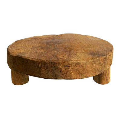 Exquisite Rustic Teak Pedestal