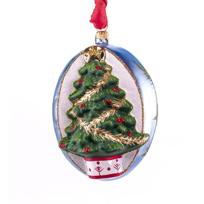 Christmas Tree Jingle Ball Ornament - 3" Tall