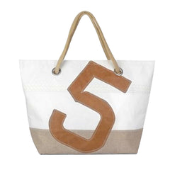 Carla Linen Leather #5 Bag