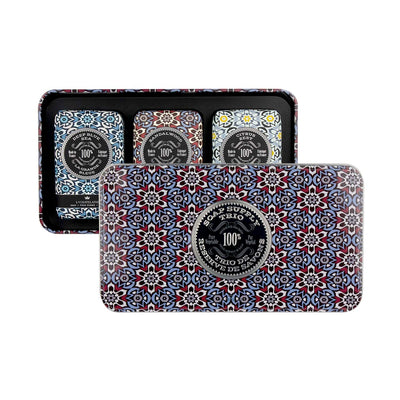 French Red Mosaic Soap Tin