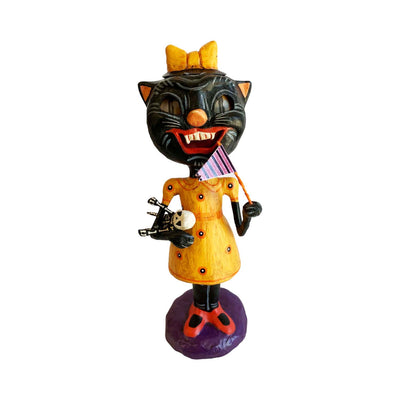 MeowZal The Spirited Black Cat - 11" Tall - Jorge de Rojas