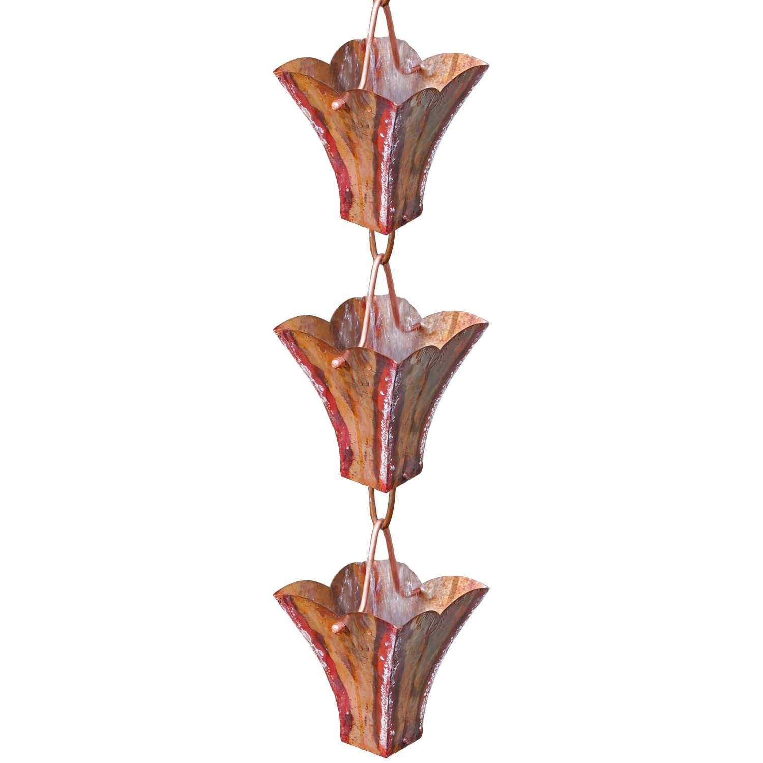 Square Cups Rain Chain - 96