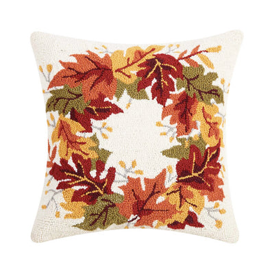 Fall Wreath Pillow - 18" x 18"
