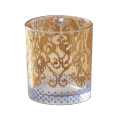 Golden Ikat Cocktail Glass