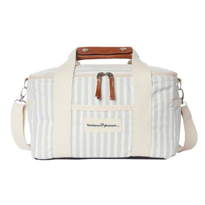 Seasonal Sage Stripe Cooler Bag