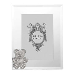 Silver Teddy Bear Frame 5x7