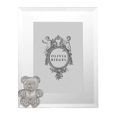 Silver Teddy Bear Frame 5x7