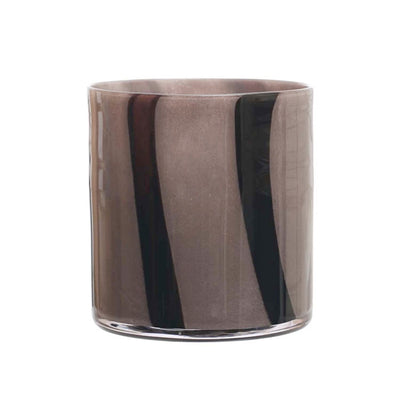 Gloss Gray Stripe Votive