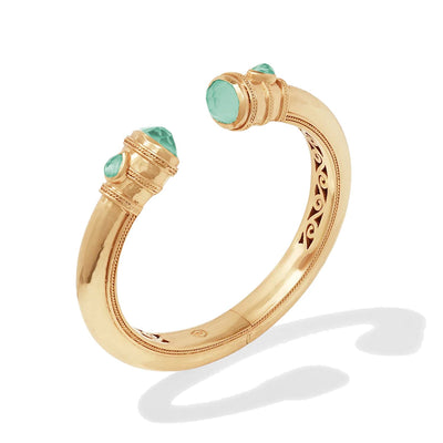 Cannes Demi Cuff Aquamarine Bracelet