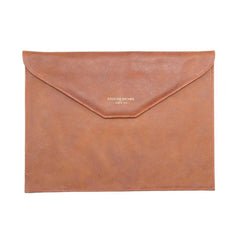 Brown Leather Envelope Bag