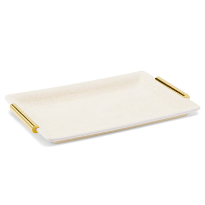 Small Shagreen Vanity Tray Cream