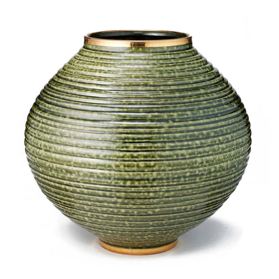 Calinda Moon Vase Forest Green