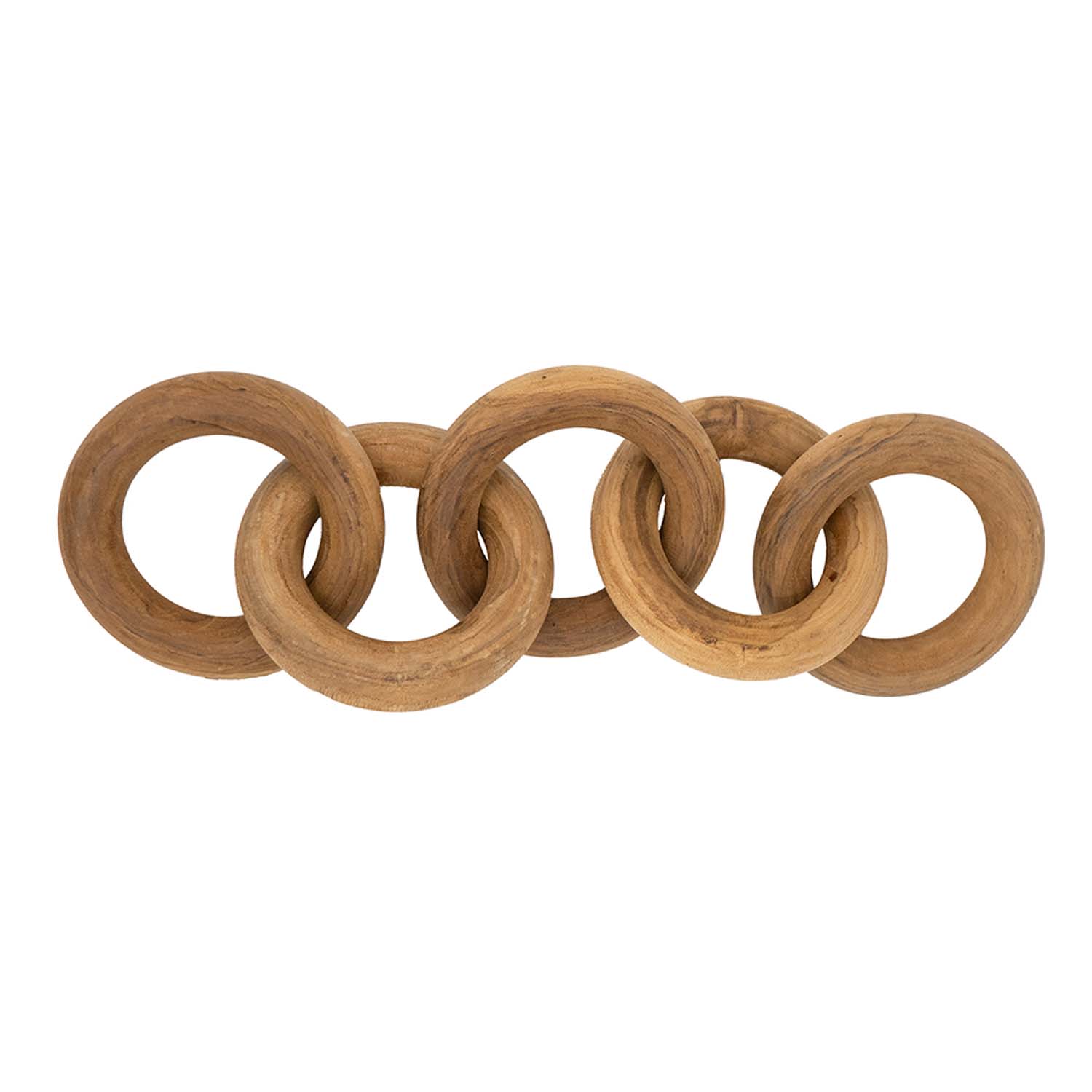 Teak Wood Chain Decor - 19.5