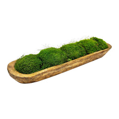 Faux Moss Bread Bowl - Small