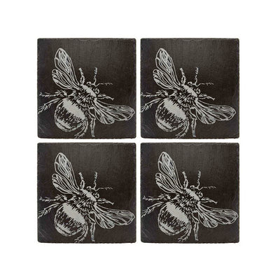 Bee Slate Coasters - Set