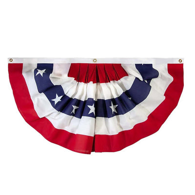Pleated USA Banner - 3'x6'