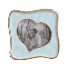 Blue Curved Heart - 5