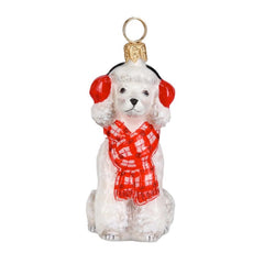 Poodle In Scarf/ Ear Muffs