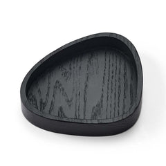 Black Wooden Curved Coaster Box