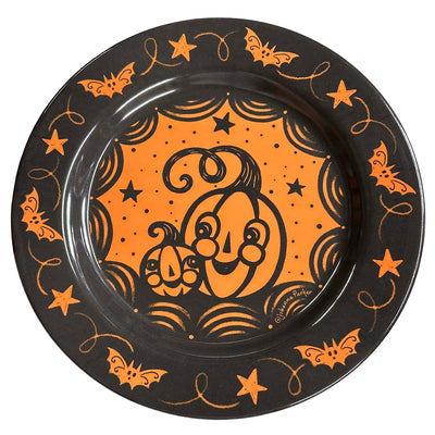 Halloween Pumpkin Plate - 9" Wide