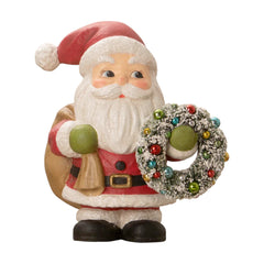 Jolly Santa with Wreath