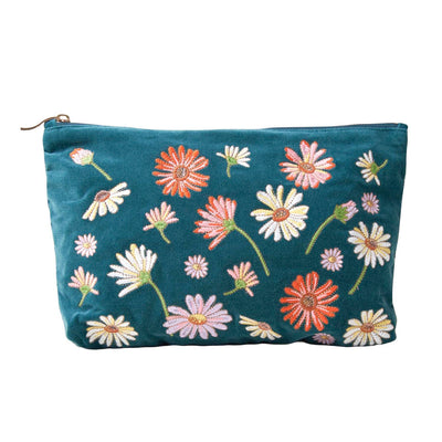 Blue Wildflower Everyday Pouch