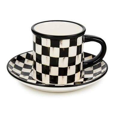 Courtly Check Espresso Cup & Saucer