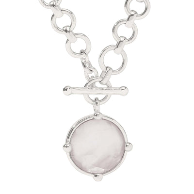 Julie Vos Silver w/ Crystal Necklace - 18.5" Long