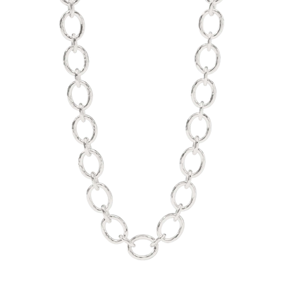 Julie Vos Catalina Silver Demi Link Necklace - 19"