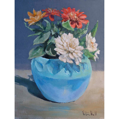 Zinnias - 14"x11"