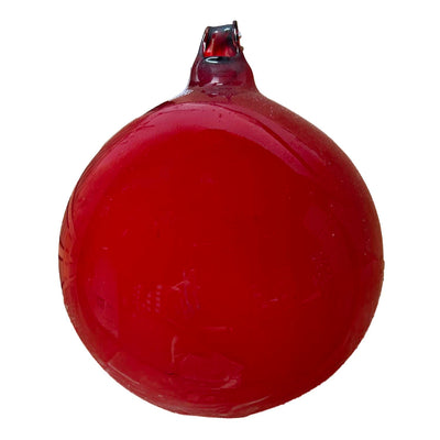 Red Glass Ornament - 6"