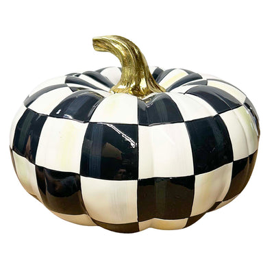 Courtly Checkered Squashed Pumpkin