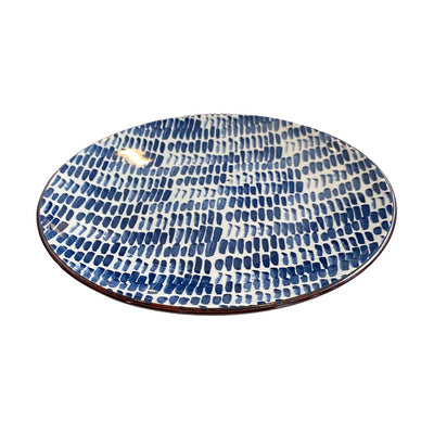Vibrant Indigo Delight: Festive Plate for Every Occasion - 10.5"