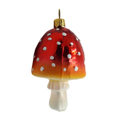 Round Red Mushroom Ornament