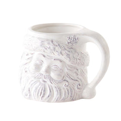 Ceramic White Santa Mug