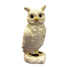 White Gold Glitter Owl - 10