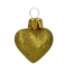 Mini Mini Gold Heart Ornament - 2