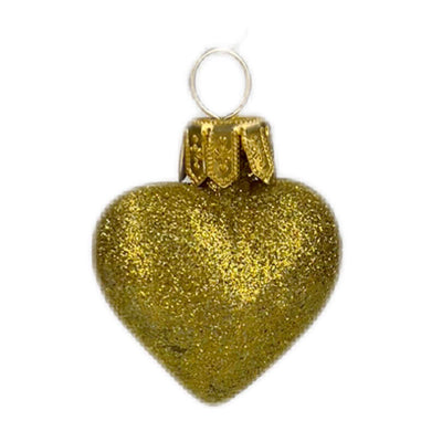 Mini Mini Gold Heart Ornament - 2"