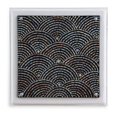 Mosaic Black Wave Panel - 20"x20"