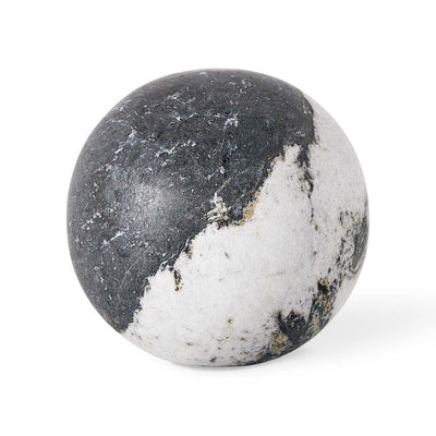 Black White Marble Ball Orb