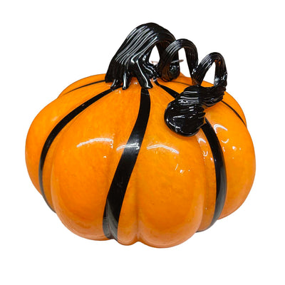 Spook Glass Pumpkin - 6" Tall