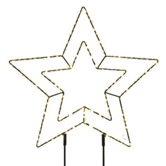 LED White Double Star Frame - 23