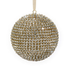 Pave Crystal Gold Ball Orn 5
