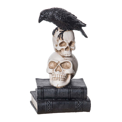 Stacked Skulls With Books
